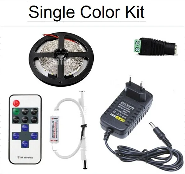 Светодиодная лента 5 м цвета: красный зеленый синий белый 2835 12 В|adapt picture|rgb hdrgb switch |