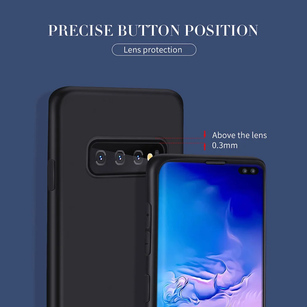 Матовый Мягкий чехол из ТПУ для Samsung S7 Edge S8 S9 S10 S10e S6 простые Чехлы A5 A7 A9 J4 J7 Capa Coque
