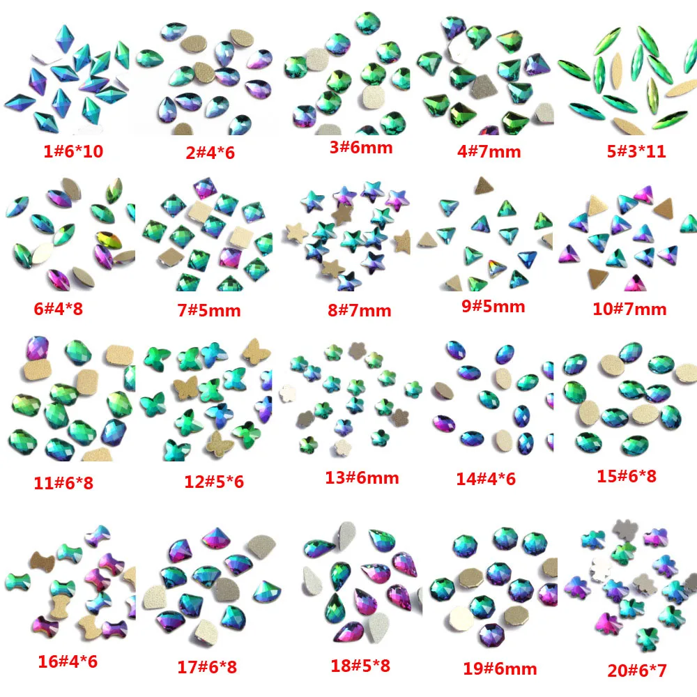 

Оптовая продажа с завода, 20 шт., K9 искусственные ногти, стразы, Кристалл, плоская задняя сторона, без горячей фиксации, квадратная звезда, кон...