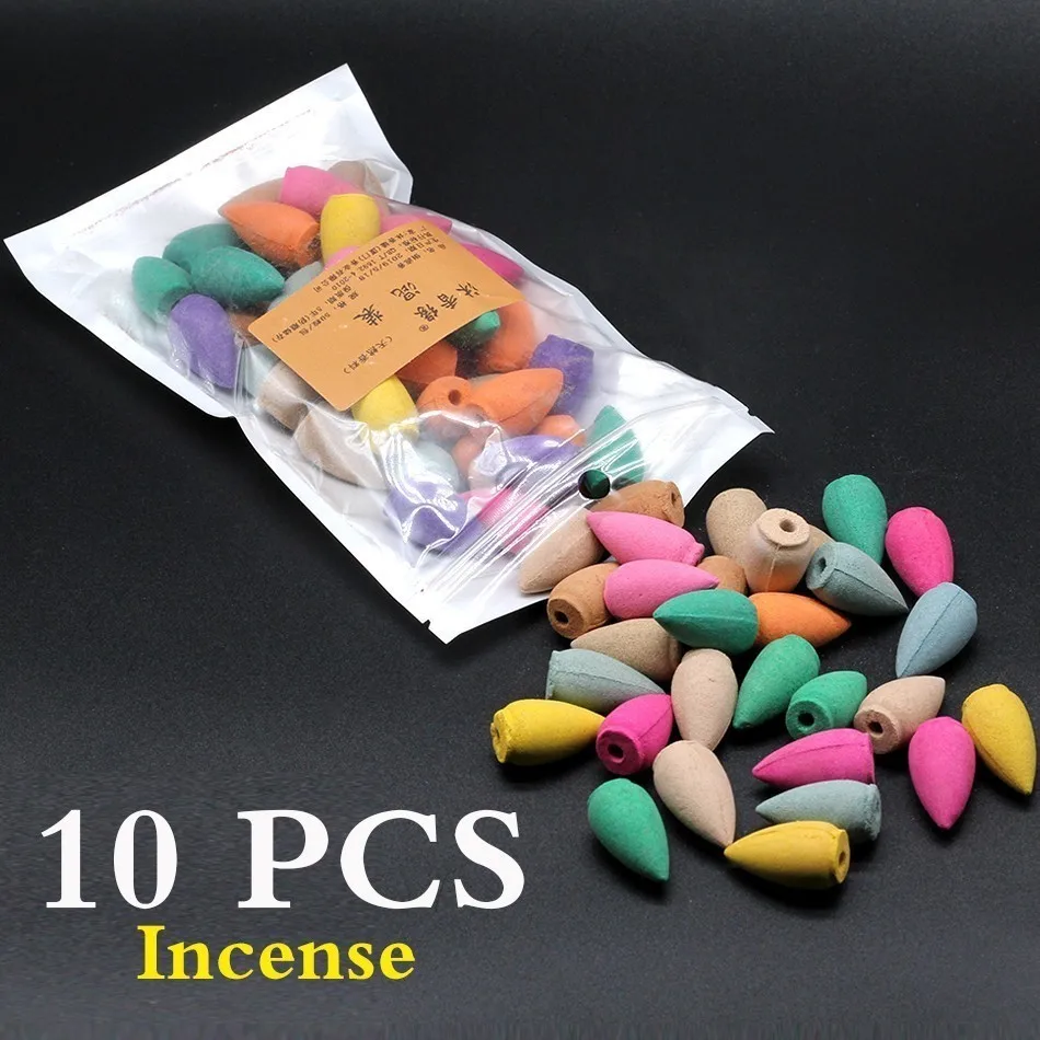10 Pcs 50 шт. ремесло горная речная благовоние, дым от благовоний горящая керамика водной рефлюш домашний декор Wierook водяной вал - Цвет: 10 Pcs
