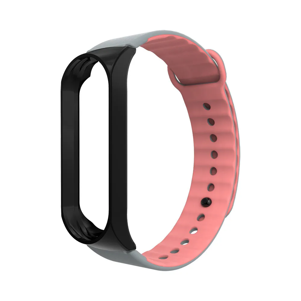 Ремешок на запястье + металлический чехол для Xiaomi Mi Band 3 2019 модные повседневные