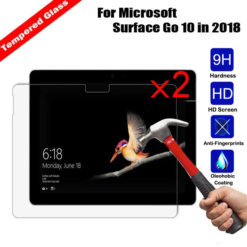 Ультратонкая защитная пленка из закаленного стекла для планшета microsoft Surface Go 10 in