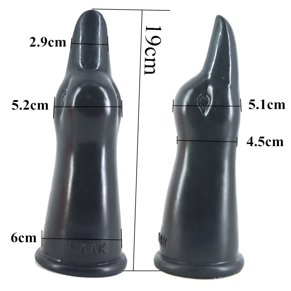 Анальная пробка FAAK большой фаллоимитатор в форме головы утки массаж ануса мягкие