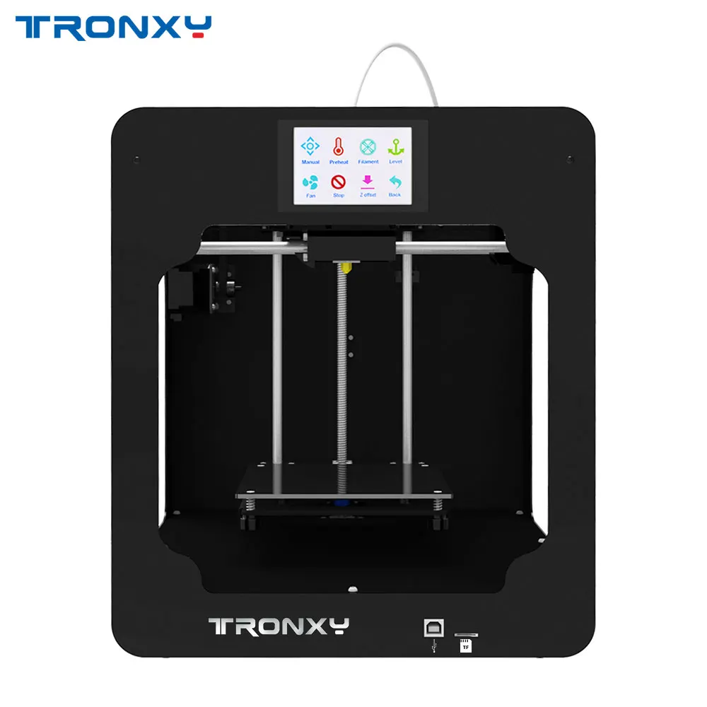 Умный Собранный 3D принтер Tronxy C2 для педагогов и инноваторов 3 5 дюймовый сенсорный