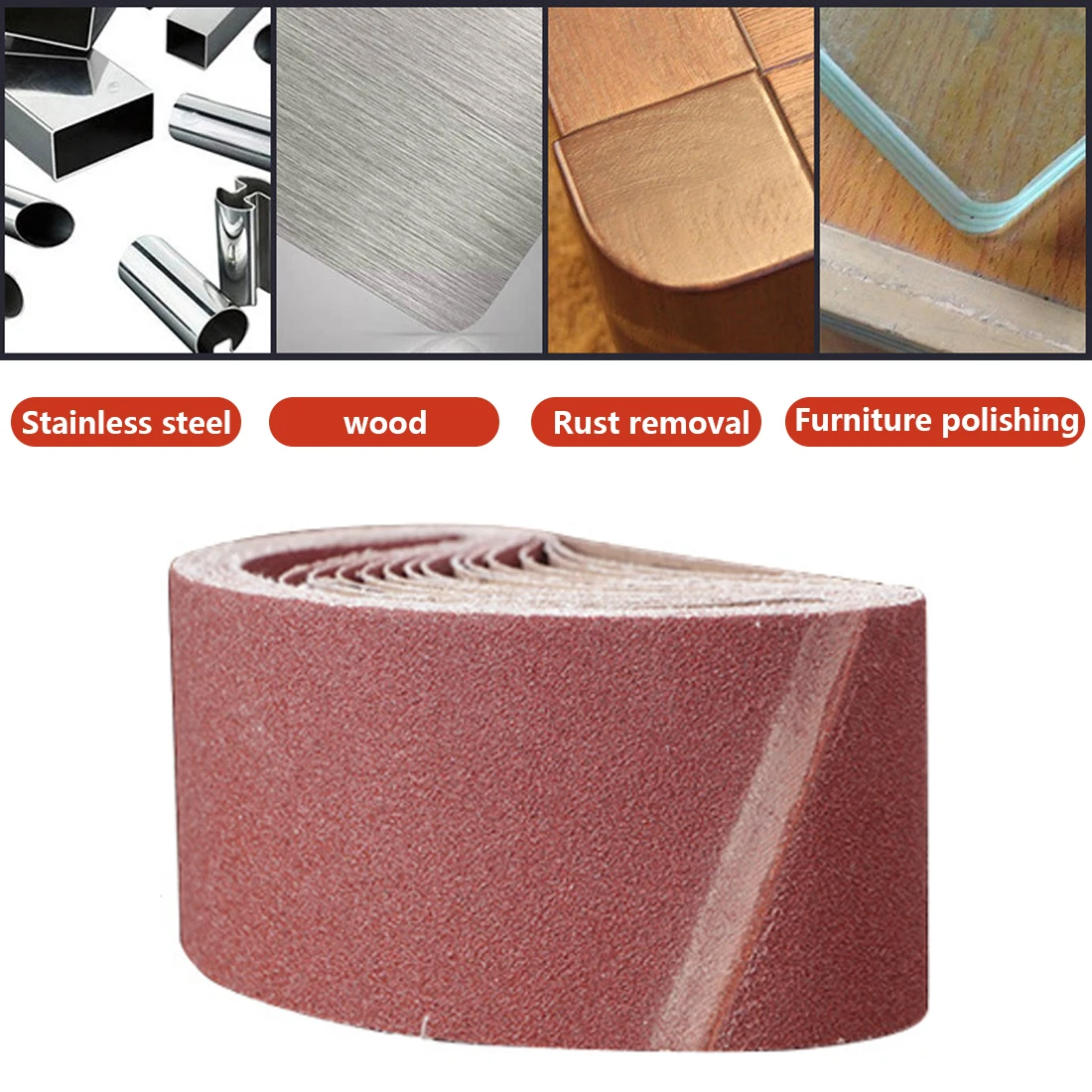 

533x75mm Sanding Belts 80-320 Grits Sandpaper Abrasive Bands for Sander Power Rotary Tools Dremel Accessories Abrasive Tool