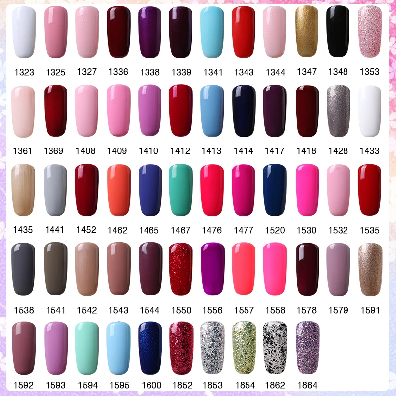 Набор лаков для ногтей CLAVUZ классический цветной СВЕТОДИОДНЫЙ 4 шт.|Лак ногтей| |