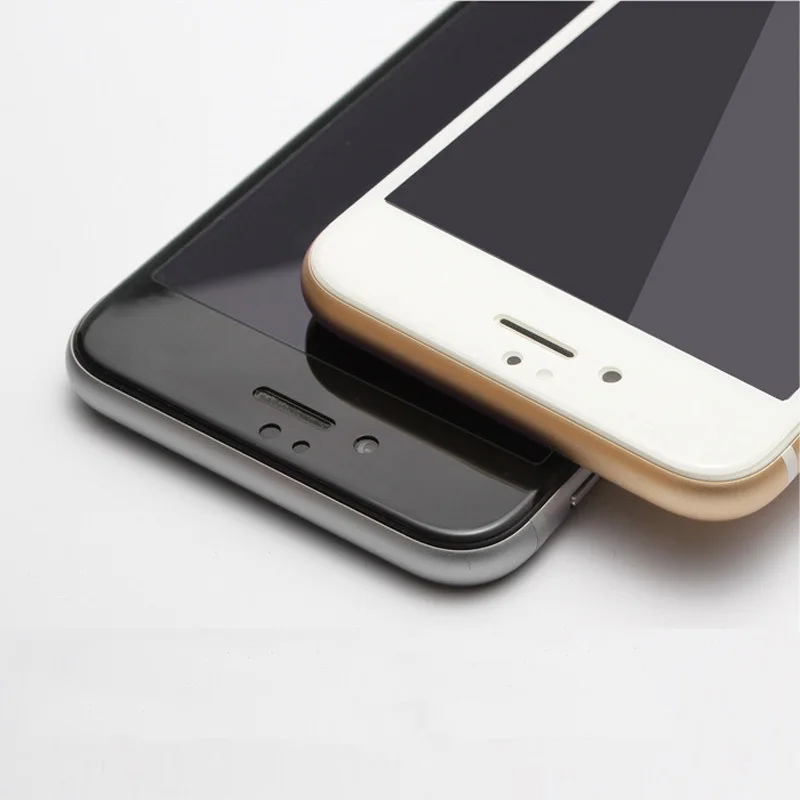Защитное стекло закаленное с полным покрытием для iPhone X 7 8 6 6S Plus|Защитные стёкла и