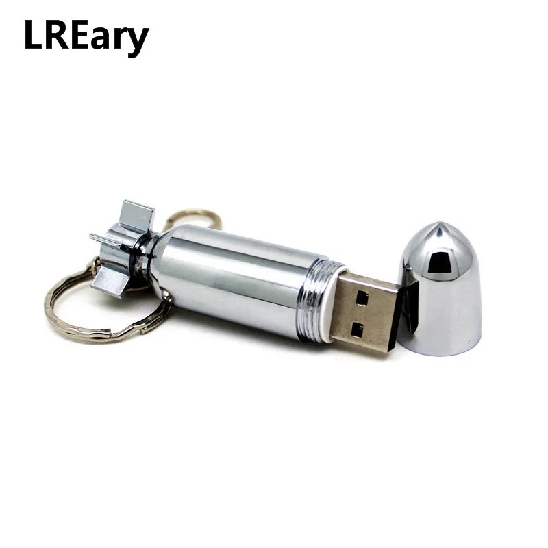 Брелок торпеда ракетная бомба металлический флэш-накопитель USB карта памяти Флешка ручка-накопитель персональный 4 ГБ 8 ГБ 16 ГБ 32 ГБ PC подарок
