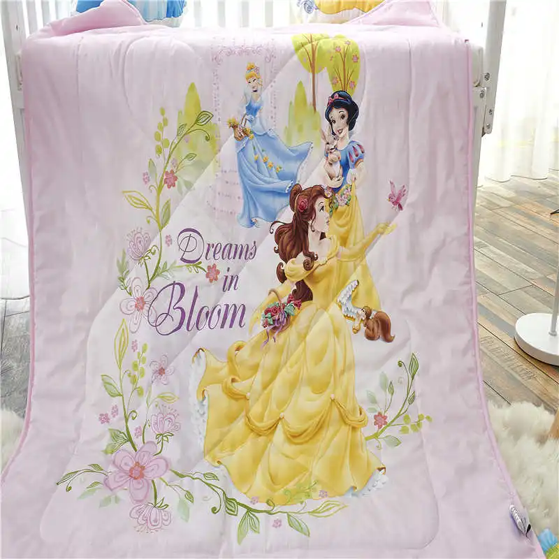 Disney Princess Beauty and Beast Belle летнее стеганое одеяло 100% хлопок постельные принадлежности