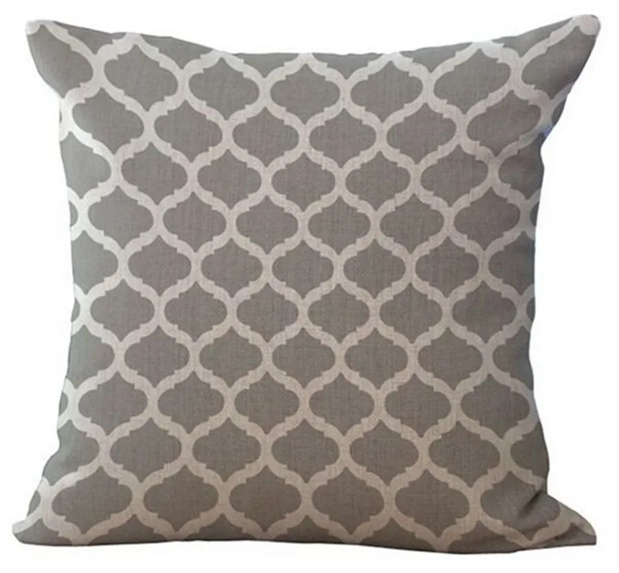 Декоративный чехол для диванной подушки с геометрическим рисунком декоративный