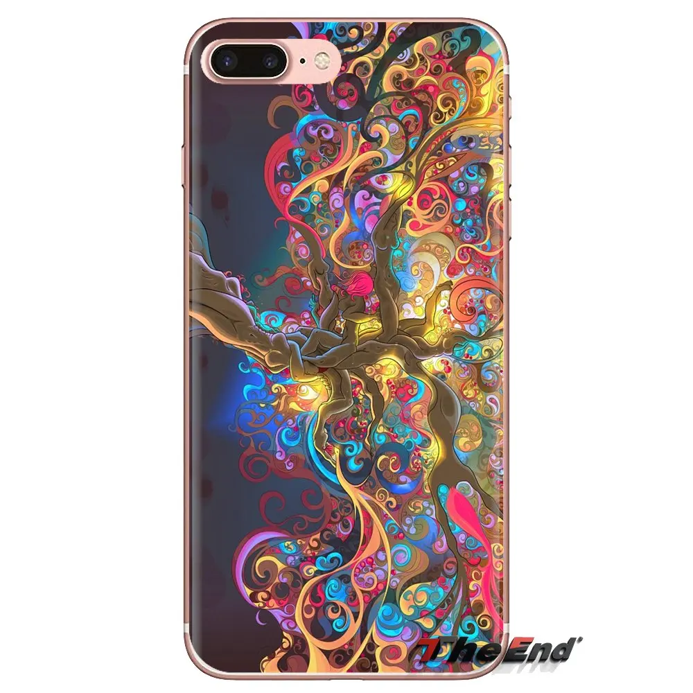 Силиконовый чехол для телефона Psychedelic HD обои природа искусство Samsung Galaxy A3 A5 A7 A9 A8