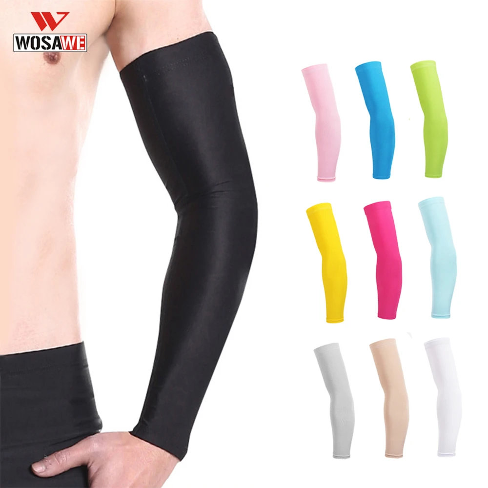 WOSAWE ледяная ткань рукава с защитой от ультрафиолетовых лучей баскетбольные