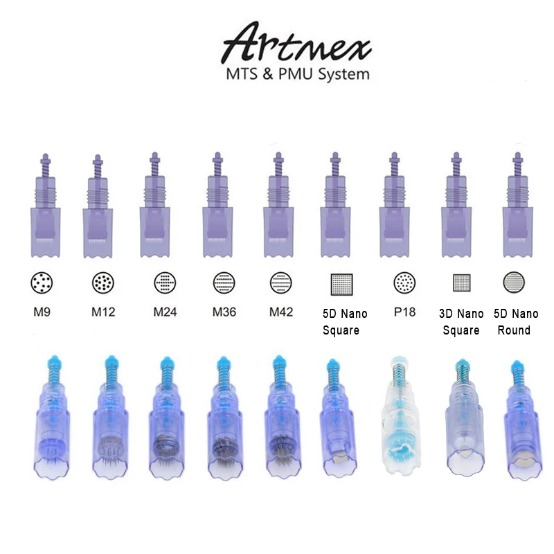 

30pieces M9/M12/M24/M36/M42/P18/Nano replaced cartridges for Dr.pen A3 Artmex v3 v6 v8 V9 v1 anti aging micro-needles derma pen