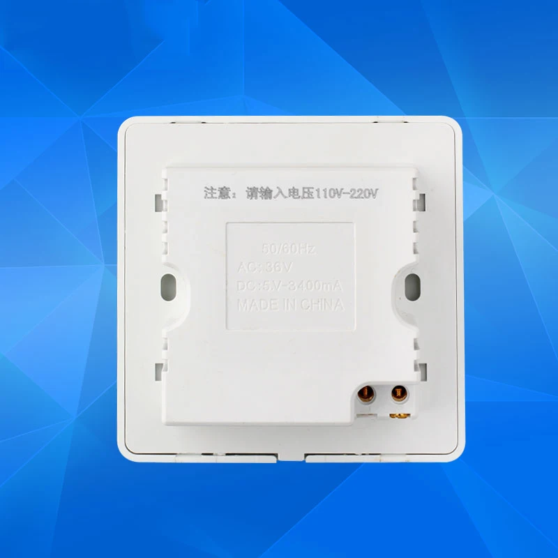 Умный дом Wallpad USB настенная розетка AC 12 36V US UK EU AU 3400mA 6 портов 5 0 V зарядное