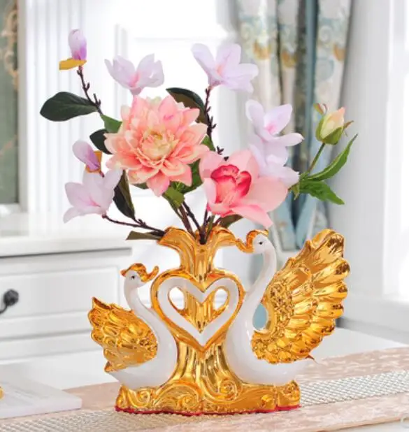 Ваза в форме лебедя помещается украшение брак подарков сидя номера живет ТВ ark