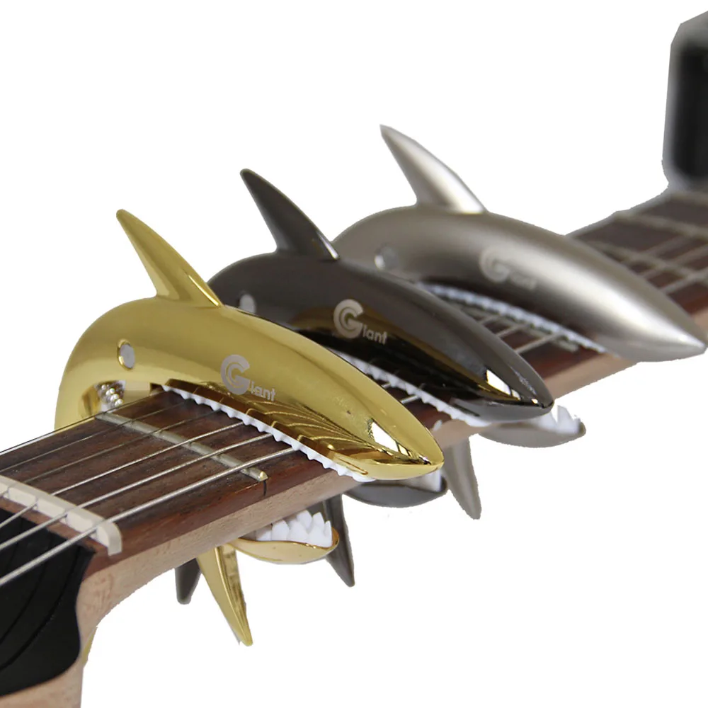 Акула-образный гитарный каподастр для гитары тюнер из цинкового сплава Капо