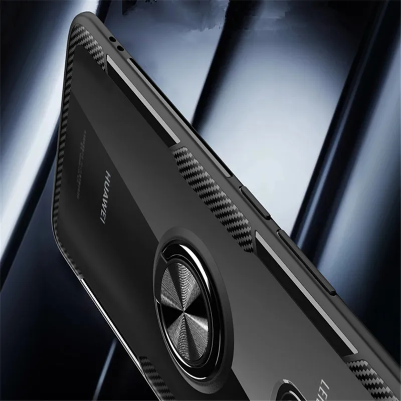 Для huawei P20 P30 Pro mate 20 Lite Honor 7X 8X V20 Play Nova 4 магнитный автомобильный кольцевой противоударный прозрачный чехол