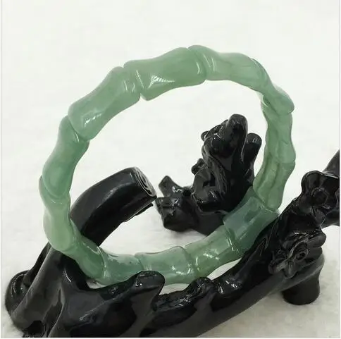 Регулируемый винтажный 100% натуральный зеленый браслет Jadeitems jade|Гибкие и жесткие