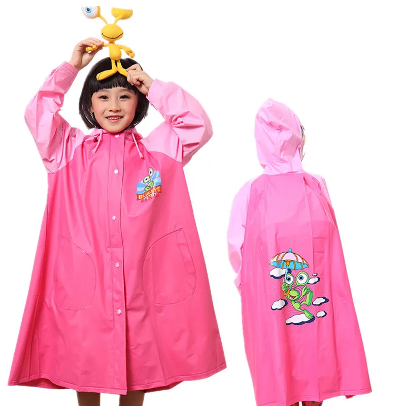 

Raincoat Children for Rain Rain Jacket Waterproof Rain Poncho Coat Child Sets 100-150cm PVC Kids Capa De Chuva Infantil 60YY379