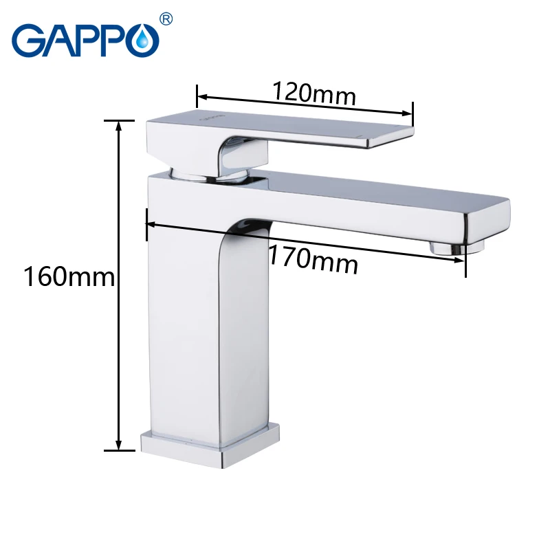 GAPPO Basin Faucet griferia faucet tap bathroom basin mixer chrome deck mounted waterfall brass water taps g1018 | Обустройство дома