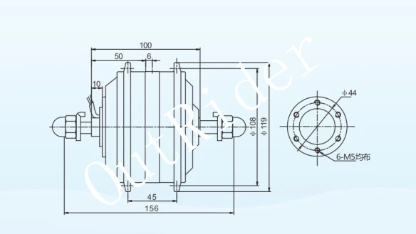 Outrider E-bike 36V 250w Front Disc-brake Gear Motor/Electric Bike Kit For Promotional | Electric Bicycle Motor