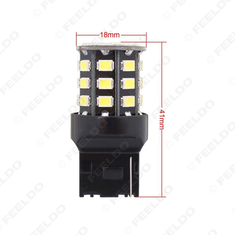 FEELDO 2 шт. T20 7440 33LED 2835smd автомобильные тормозные парковочные огни поворотные