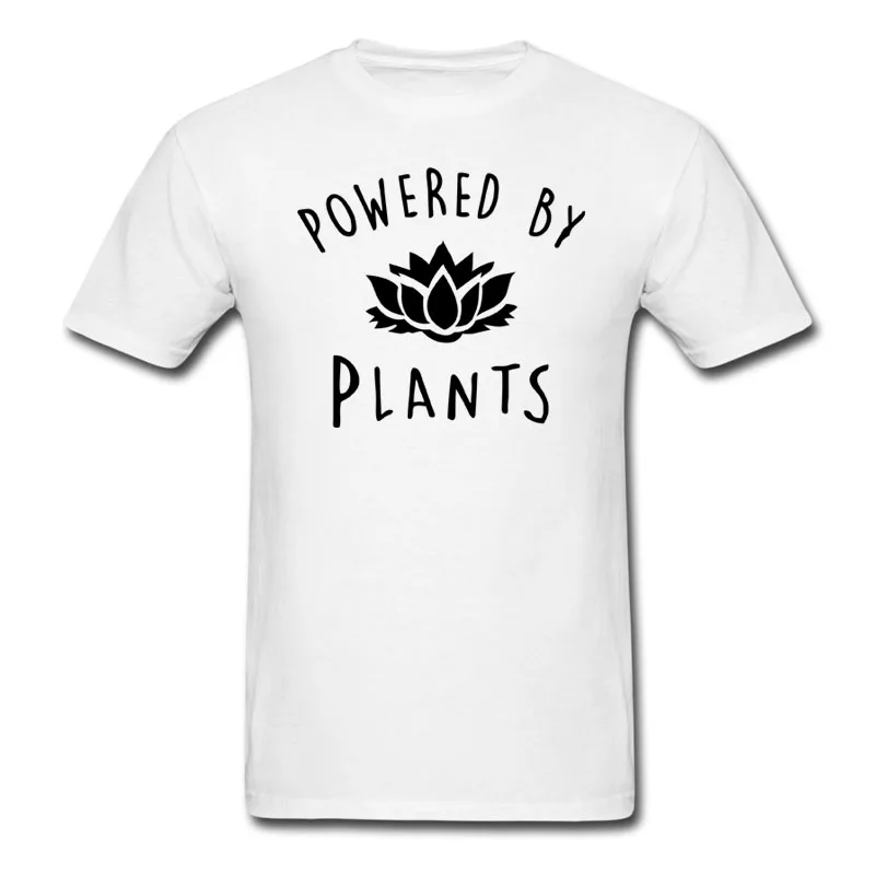 Новинка, модная футболка для веганов, футболка с принтом «power By Plants Lotus», летняя одежда, Забавные футболки, camiseta, топы для мужчин и женщин