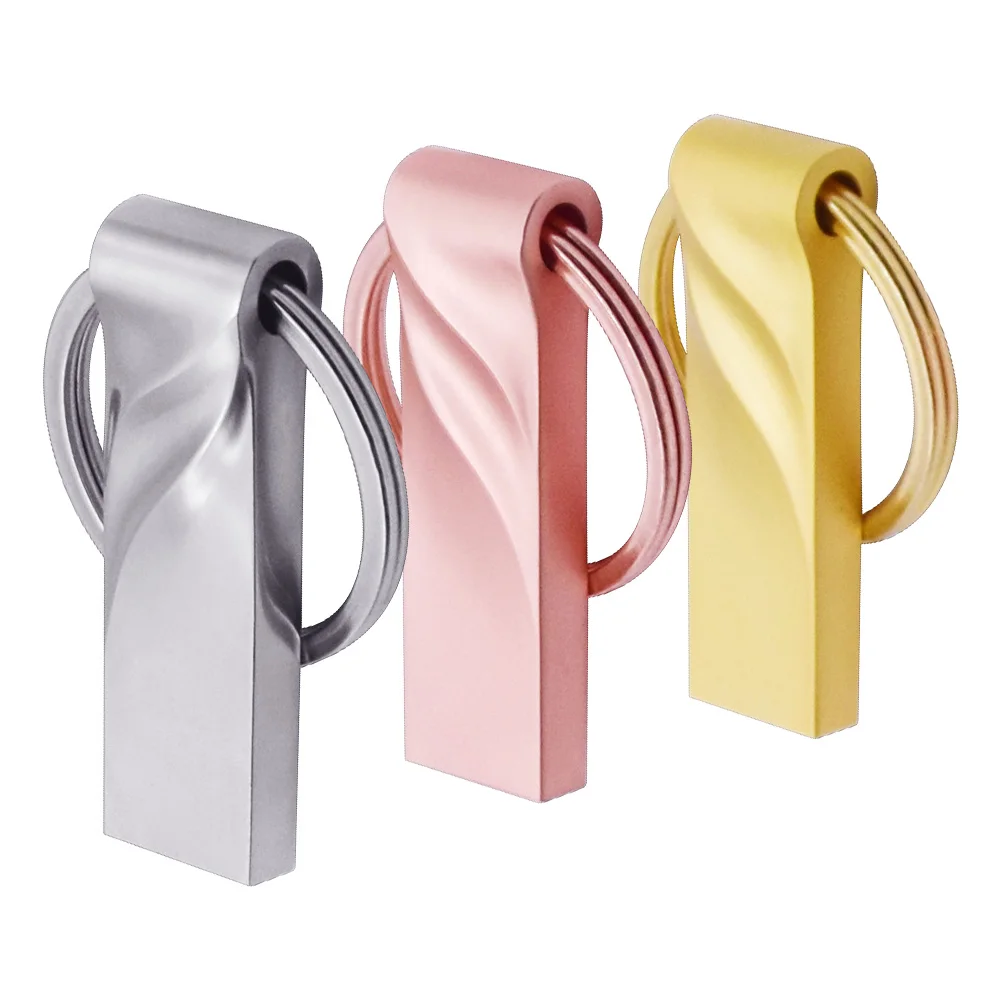 Металлическая Флешка USB Flash Drive2.0 брелок для ключей флешка 4 ГБ 8 16 32 64 более 10 шт.