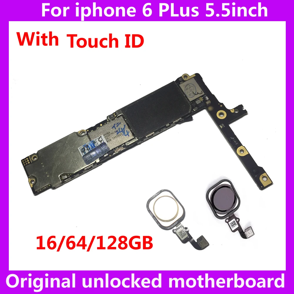 Материнская плата для iphone 6 plus Plus логическая IOS 16 ГБ 64 128 оригинальная материнская