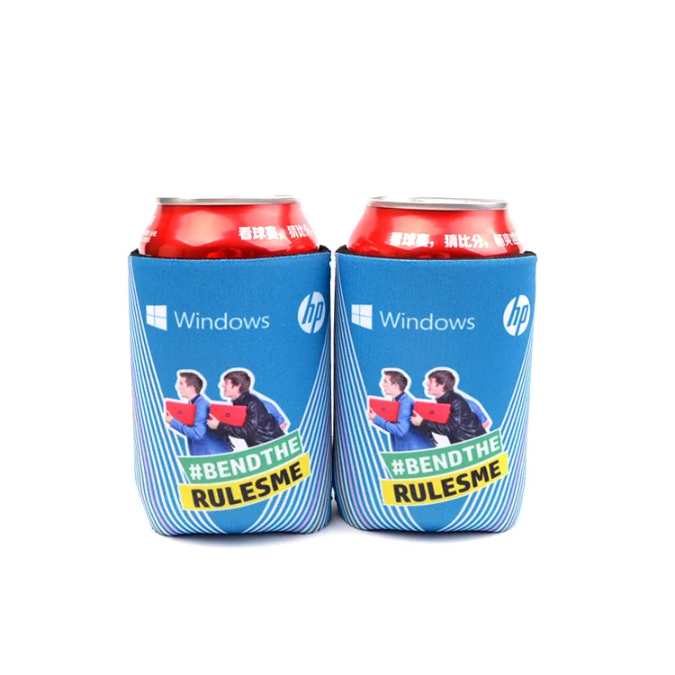 Пользовательский полноцветный принт Неопреновая банка охладитель для винных