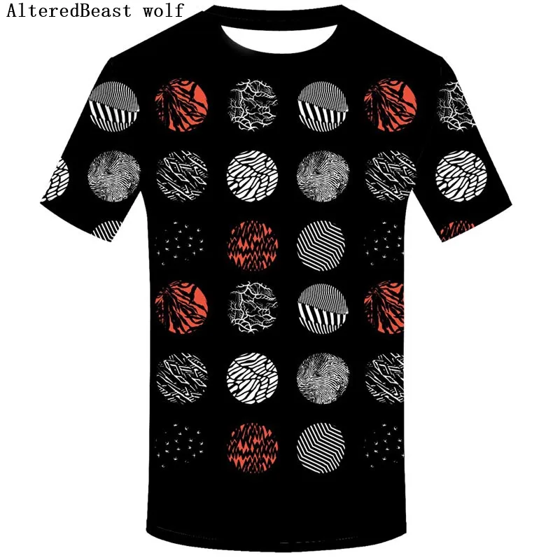 Twenty One Pilots летняя Новинка 3d футболка Homme с принтом рок-группы 3D футболка с короткими рукавами и круглым вырезом хипстерская Мужская футболка