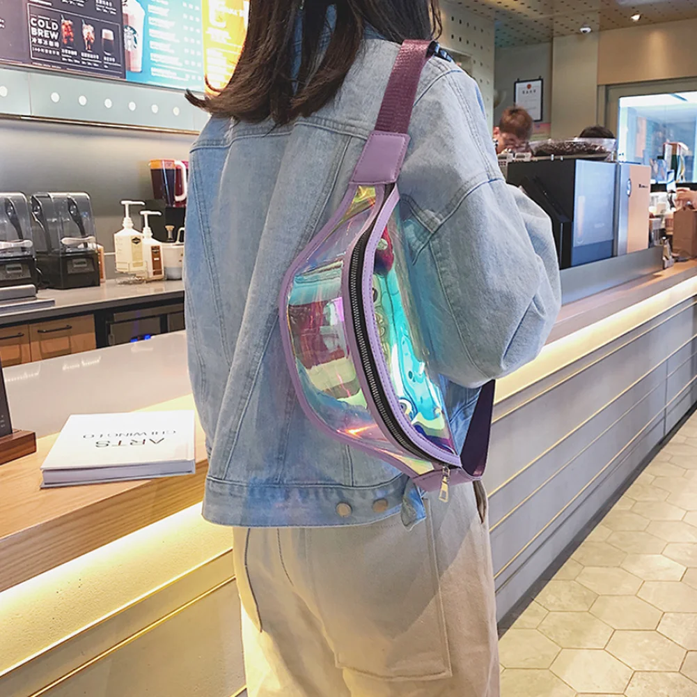 Сумки для женщин 2019 модные сумки через плечо на талию девочек прозрачная сумка