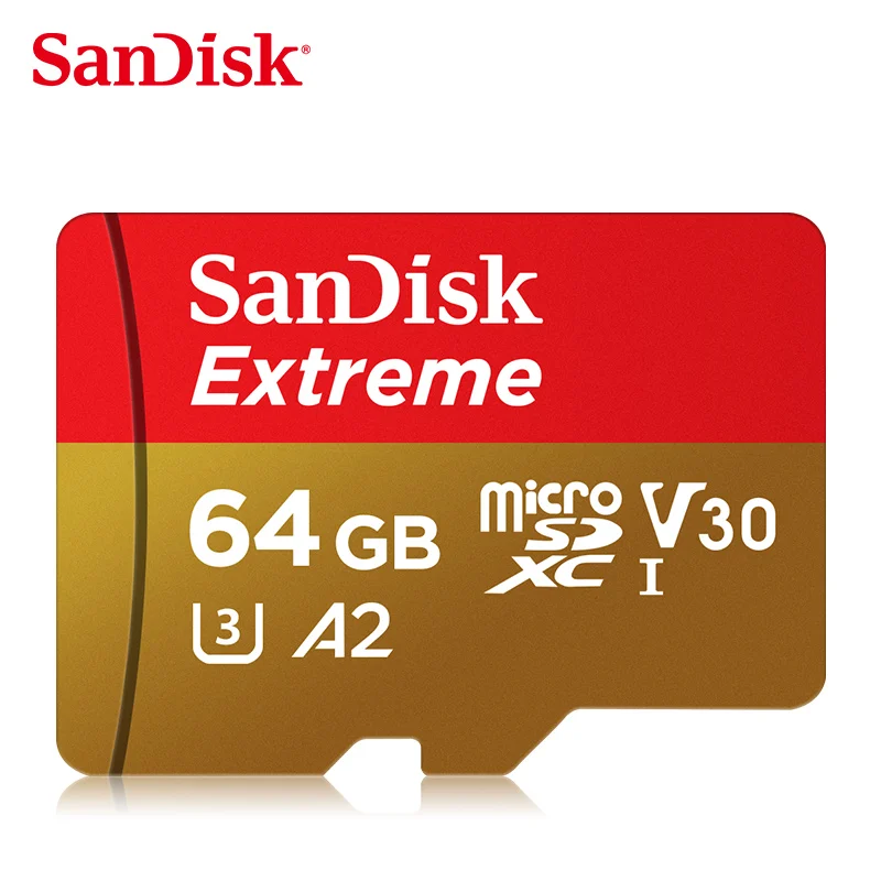 64GB sandisk Extreme Pro Micro SD карта 16 ГБ 32 ГБ карта памяти высокая скорость cartao de memoria V30 U3 64 Гб 128 ГБ sandisk TF карта - Емкость: 64GB