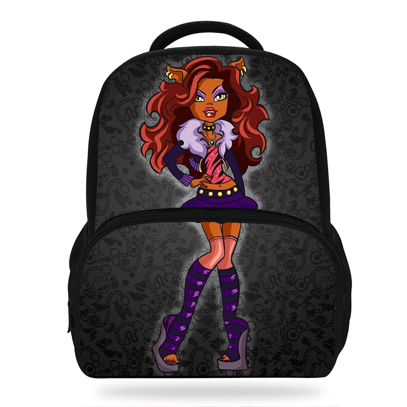 Детские рюкзаки Monster High Draculaura/Clawdeen Wolf/Frankie Stein для девочек подростков школьные