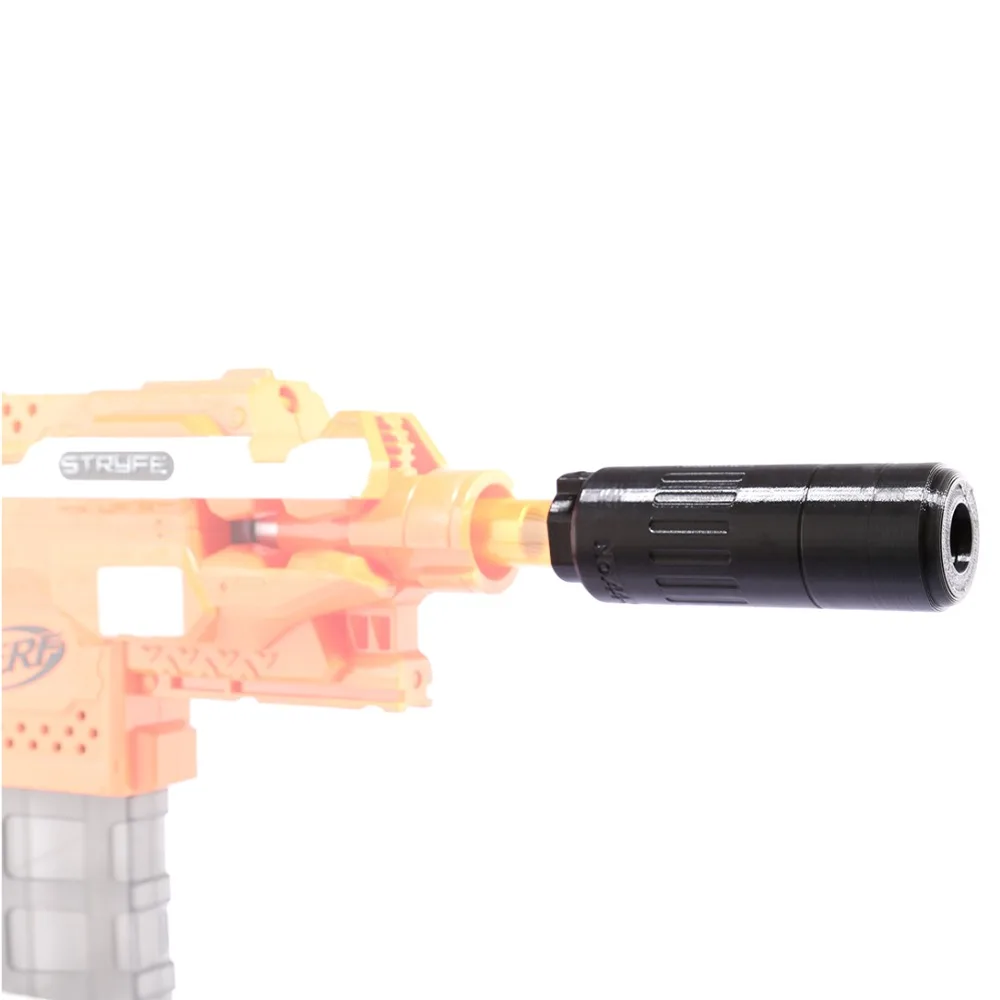 3D Печатный номер Worker F10555 11 см 44 украшение для передней трубки Nerf черное