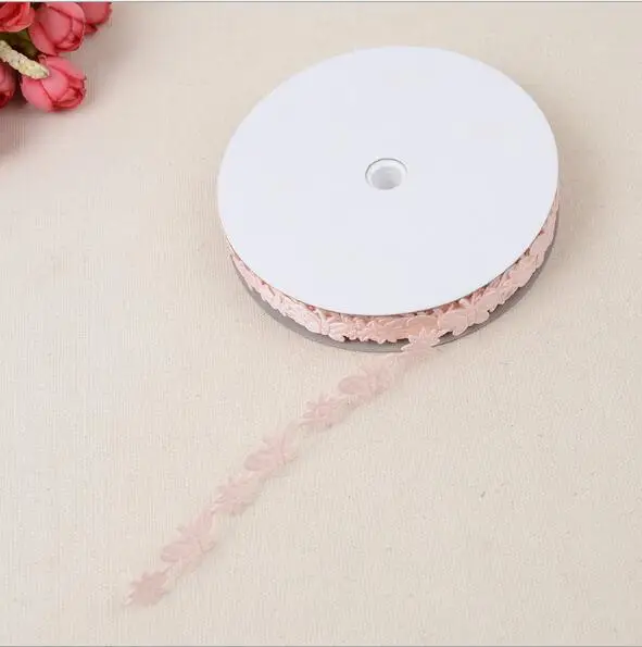 1.5 см * 20 метров Малан Бабочка полиэстер с тиснением Ремесло Подарочная упаковка