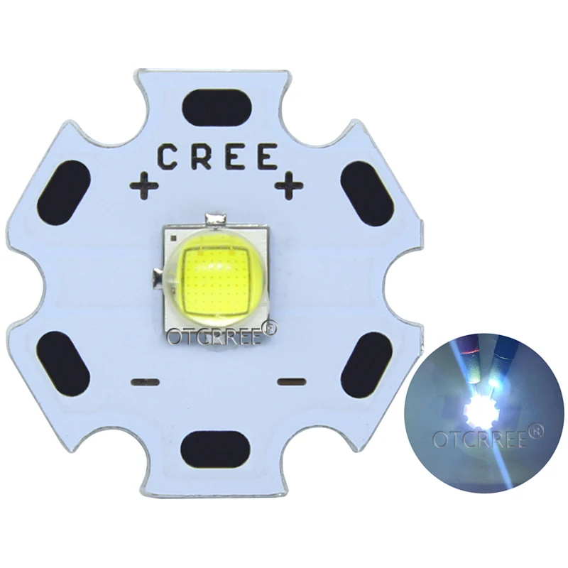 Cree XML2 XM-L2 T6 10 Вт высокой мощности Светодиодный излучатель холодный белый диод 16/20 мм PCB+ 17 мм/22 мм DC3.7V 12V EL драйвер