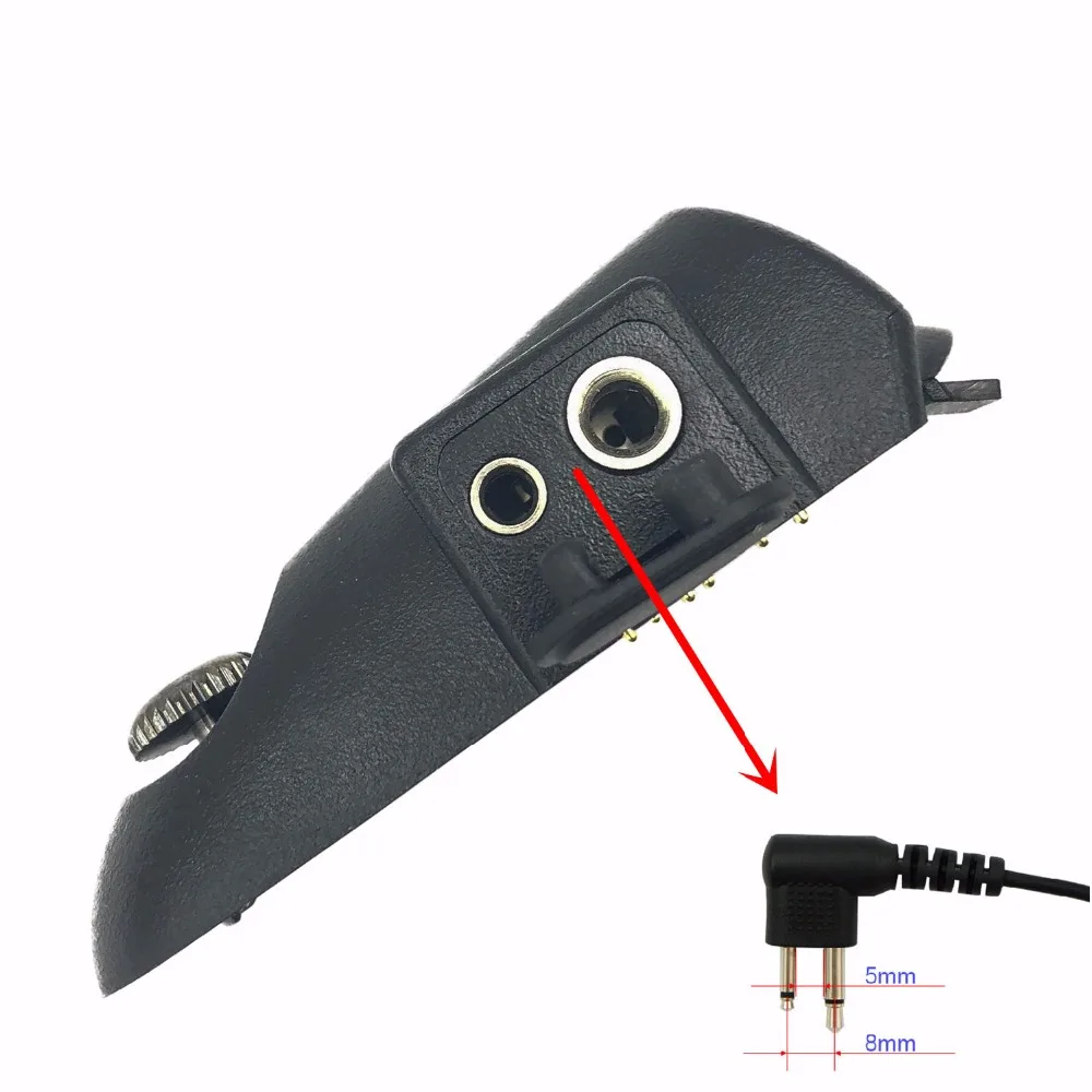 HLN9716D 2 контактный аудио аксессуар адаптер для Motorola GP340 GP328 PTX700 HT750 HT1250 PRO5150 PRO7150 PRO5450