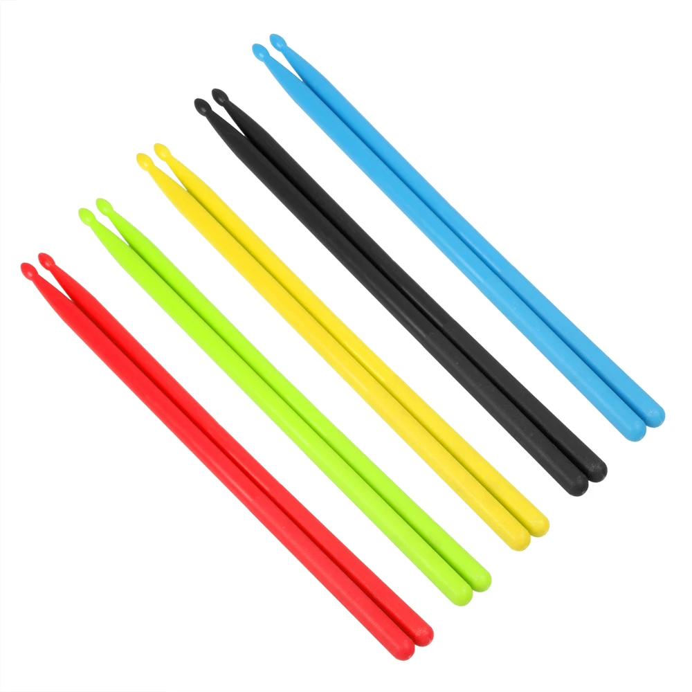 

2pcs/lot 5A Drumsticks Nylon Material Drum Sticks 5 Colors Optional