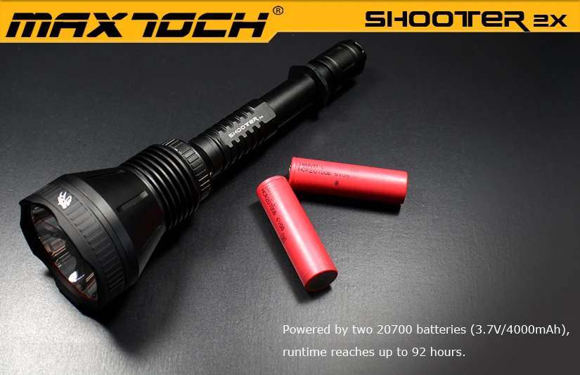 MAXTOCH Shooter 2X XHP70.2 версия 3800 люмен, широкий угол луча, нейтральный белый широкий угол луча поисковый фонарик