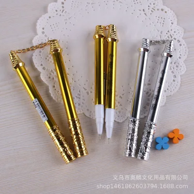 Nunchaku гелевая ручка для творчества золотая кольцо синяя черная 0 38 дюйма