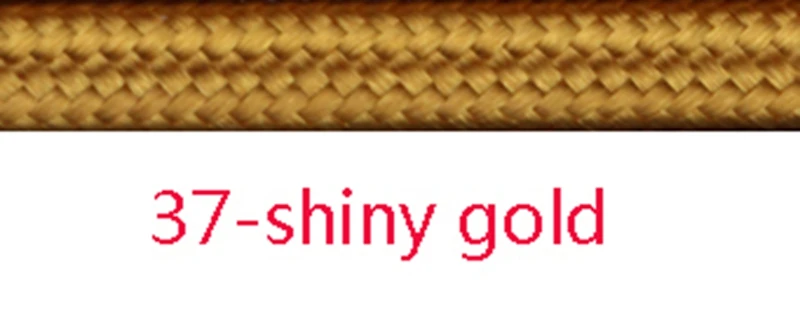 37 Shiny gold 3 м 5 м 10 м 3 ядра 0,75 мм2 тканевый кабель с Текстильной Оплеткой тканый тканевый покрытый гибкий шнур питания винтажный Электрический провод - Цвет: 37 Shiny gold