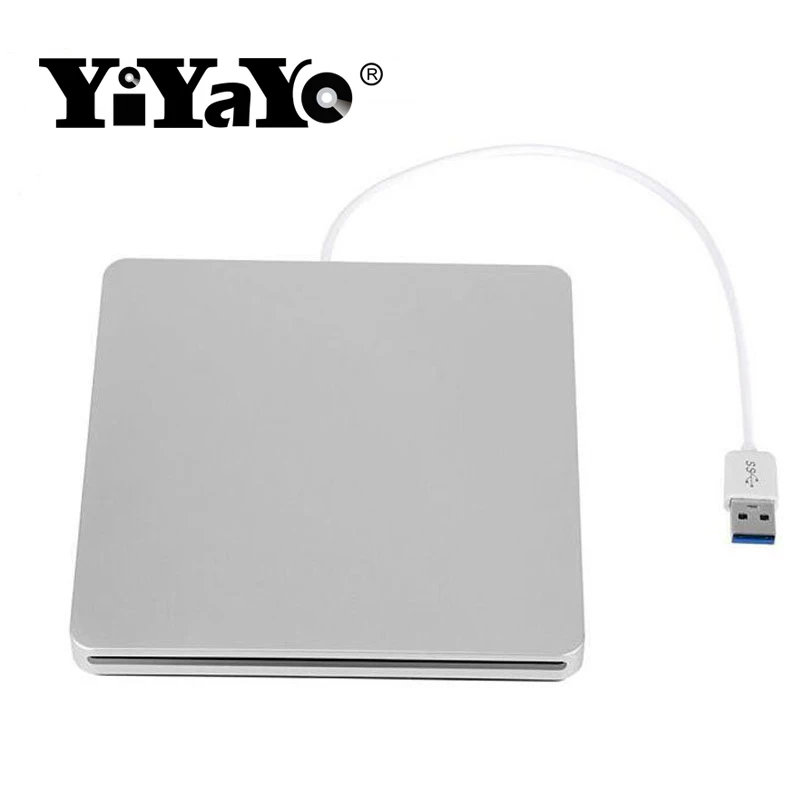YiYaYo Bluray привод Внешний DVD RW горелка Писатель слот нагрузки 3D Blue-ray Combo USB 3,0 BD-ROM плеер для Macbook Pro Mac ноутбука