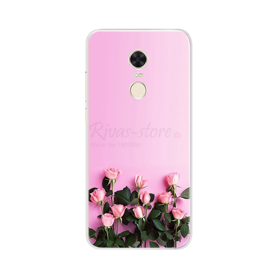 Розовый Для Coque Xiaomi Redmi Note 4 Чехол мультяшный Мягкий силиконовый чехол для защиты xiomi Xiaomi Redmi Note 4 4X чехол для телефона Fundas - Цвет: Розовый