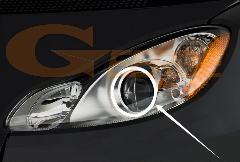 Для Smart Fortwo W451 2007 2008 2009 2010 2011 2012 2013 отличное Ультра яркое освещение CCFL ангельские глазки комплект Halo Кольцо