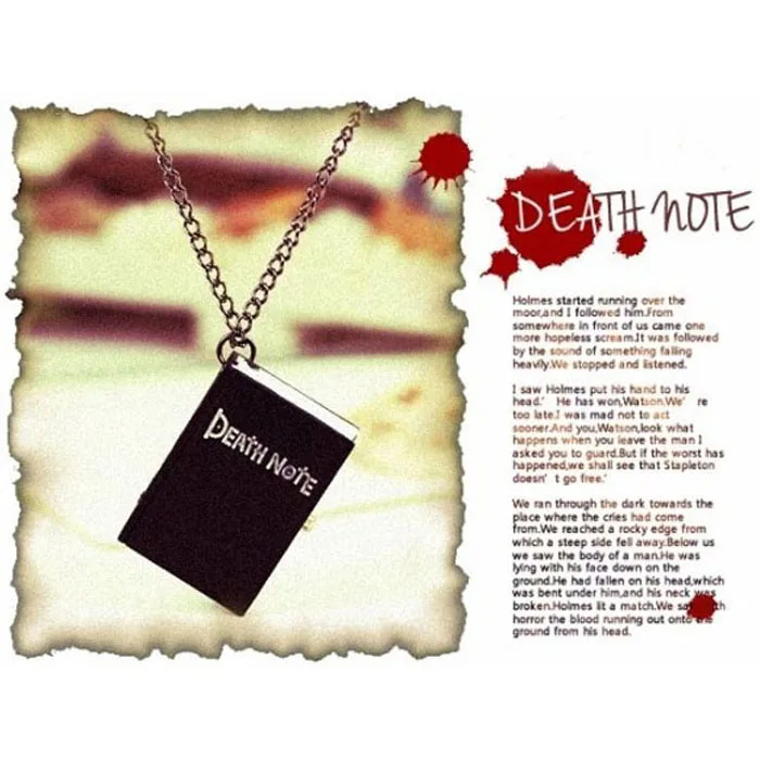 Карманное уникальное бронзовое ожерелье-цепочка с надписью Death Note карманные часы