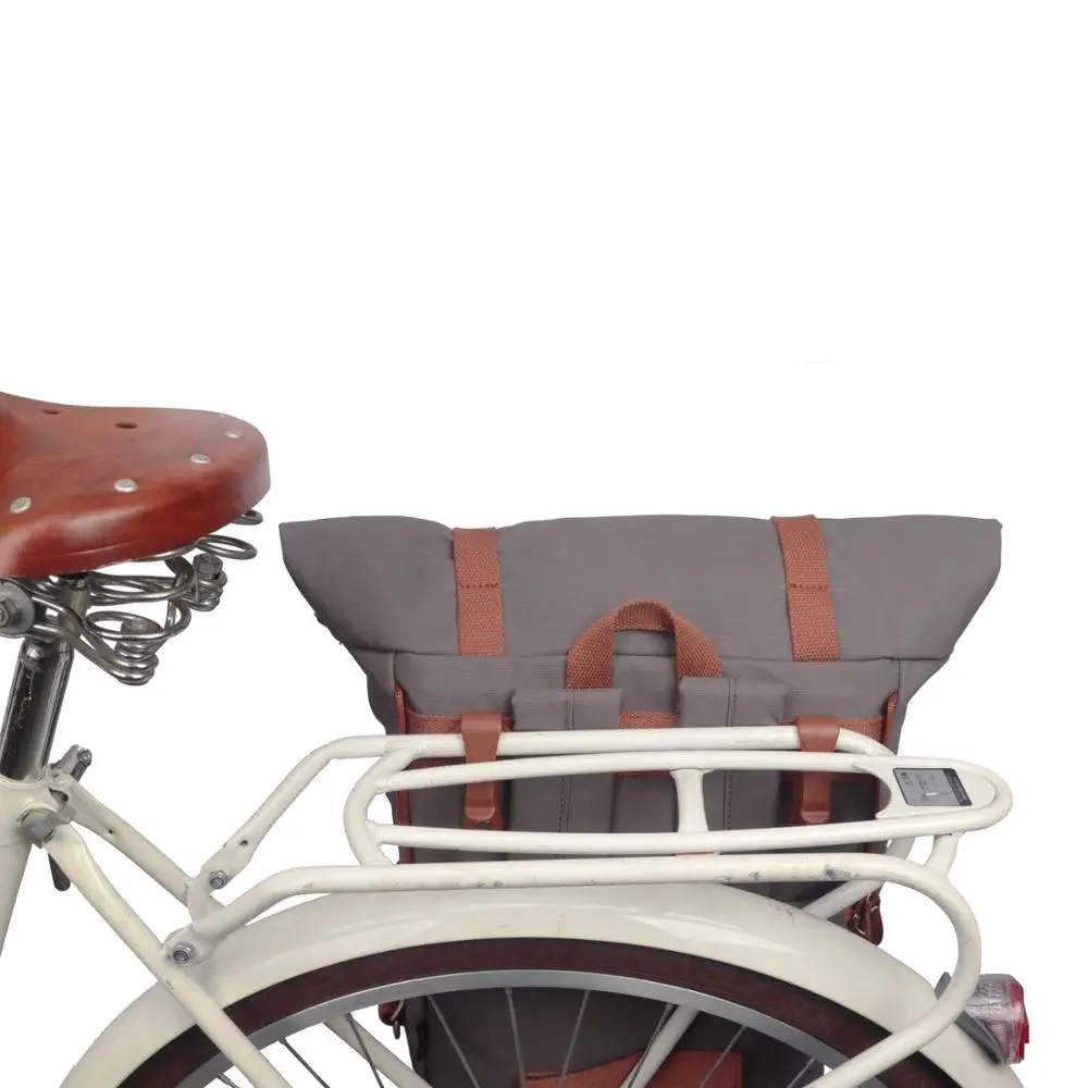 Tourbon винтажная уличная велосипедная сумка Pannier, сумки для сидений, велосипедная сумка для езды на велосипеде, наплечный рюкзак для отдыха, повседневная школьная сумка, водонепроницаемая