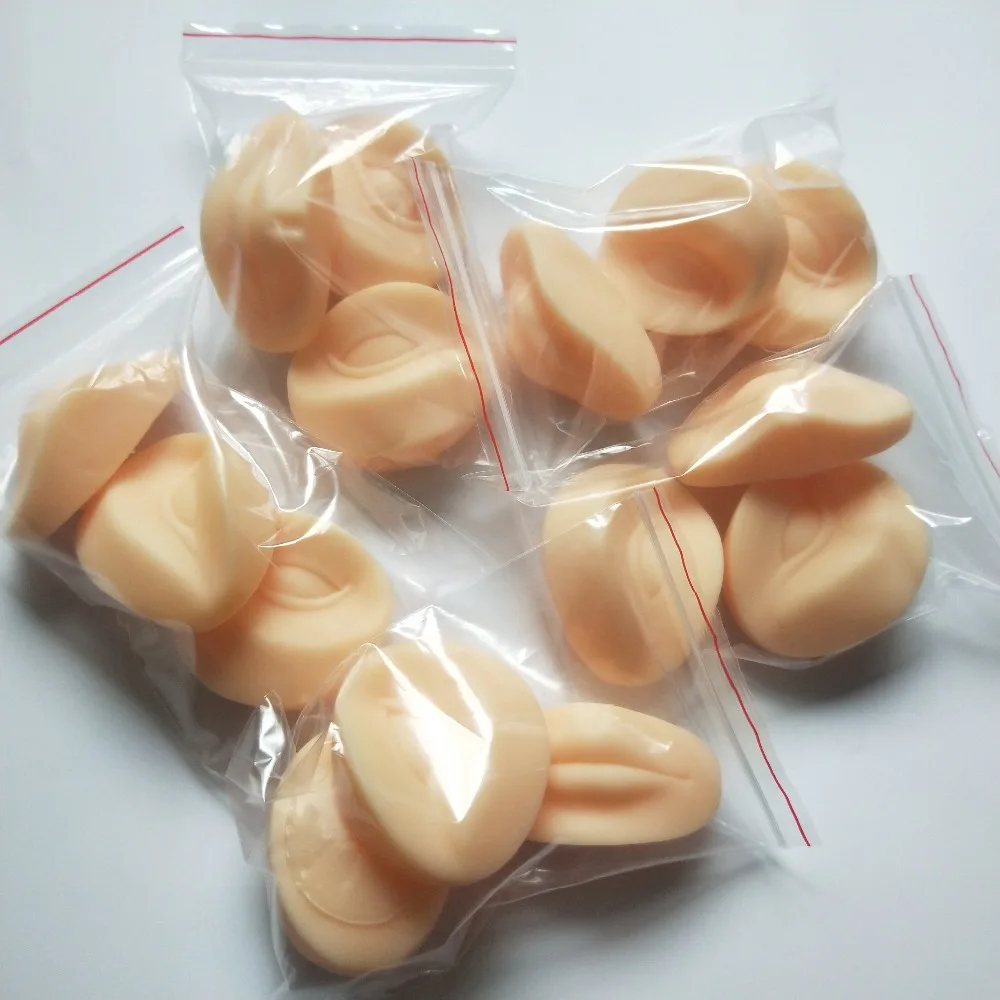 

5 sets 3D Practice Skin Set 2 Eyes With1 Lip For Permanent Makeup Beginner Microblading Tattoo Accessories