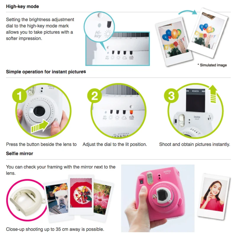 Моментальная фотокамера Fujifilm Instax Mini 9 + защитная сумка из искусственной кожи с