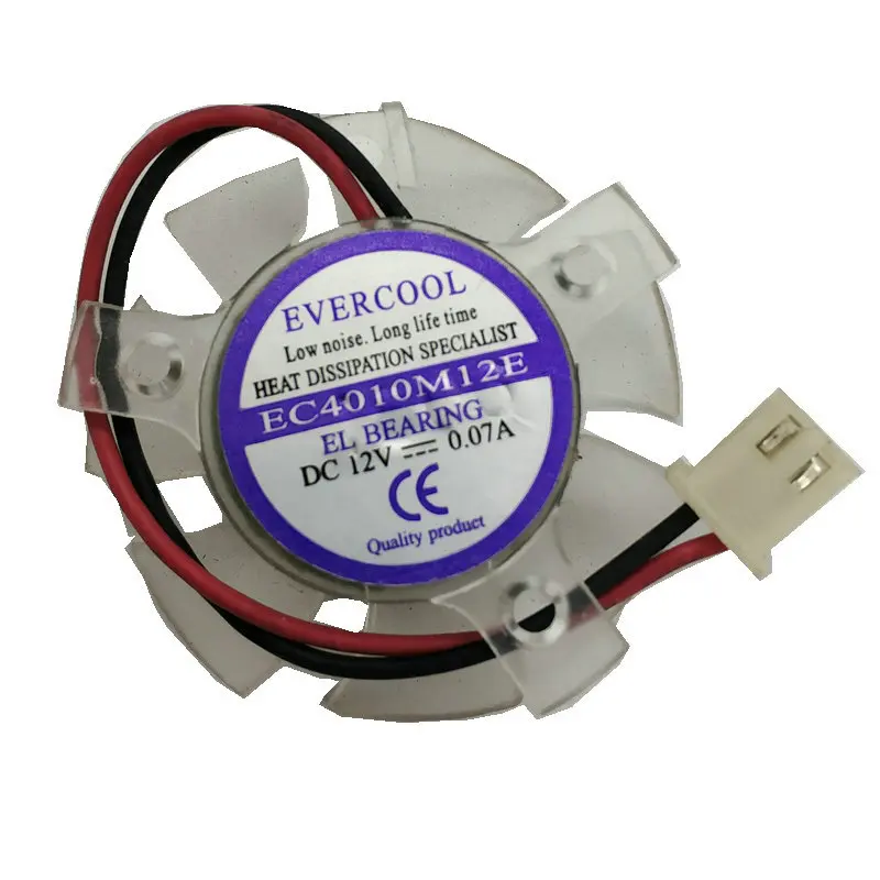 EC4010M12E FS1240-A3112 DC12V 0.07A 4010 3610 3CM 36mm 36X36X10mm 26x26x20mm 2Pin 2Wire Graphics Card Video GPU Cooling Fan hzdo |